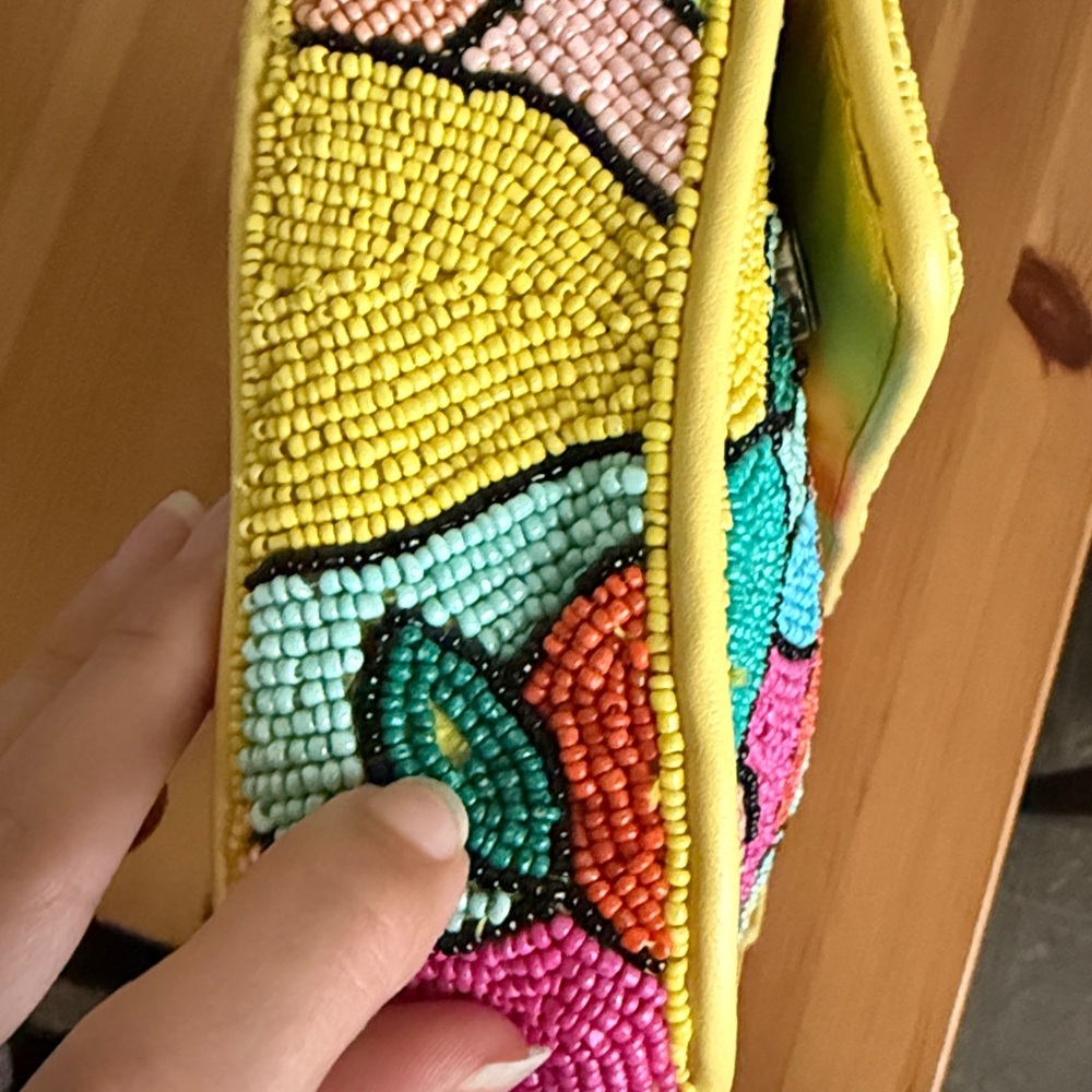 LIKE NEW STAUD Tommy Beaded Bag, Citrus - Picture 8 of 9